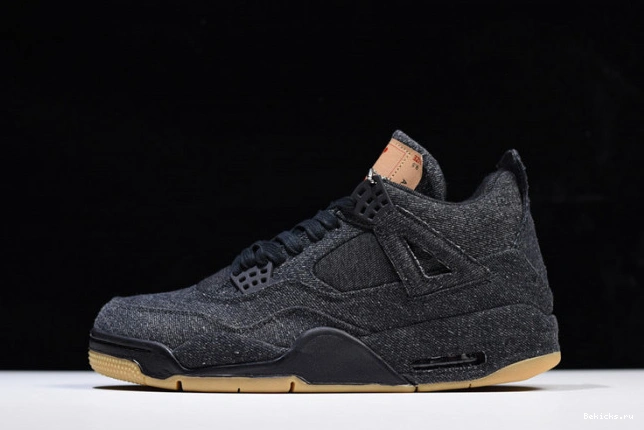 Reps BK levi''s air ao2571-001 x ''black'' jordan 4 1206